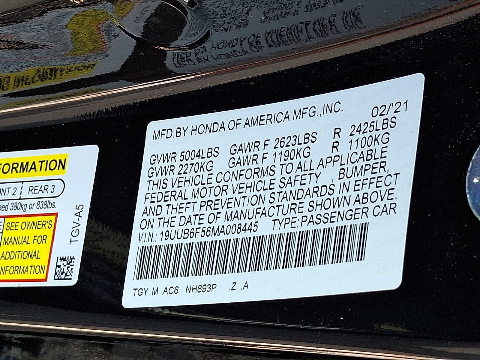 2021 Acura TLX w/A-Spec Package