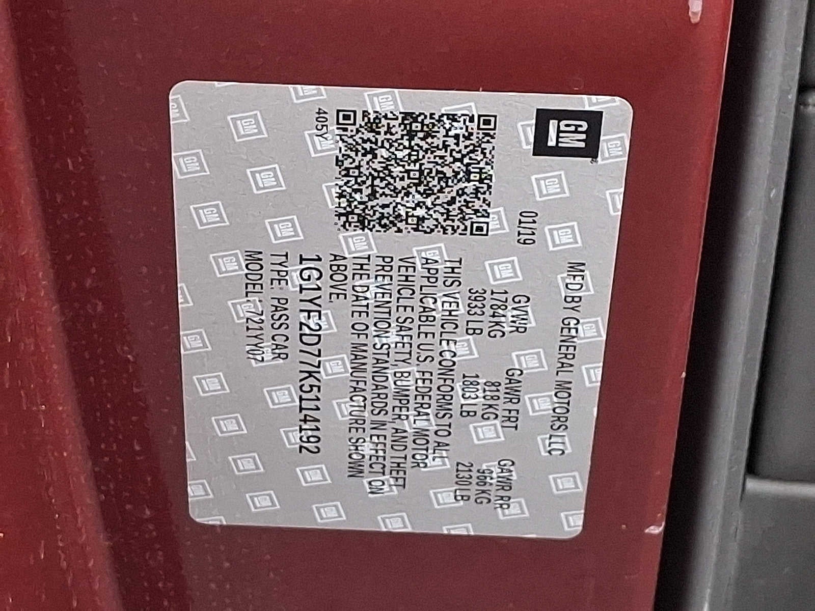 2019 Chevrolet Corvette Stingray 3LT