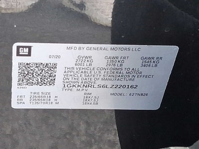 2020 GMC Acadia SLE
