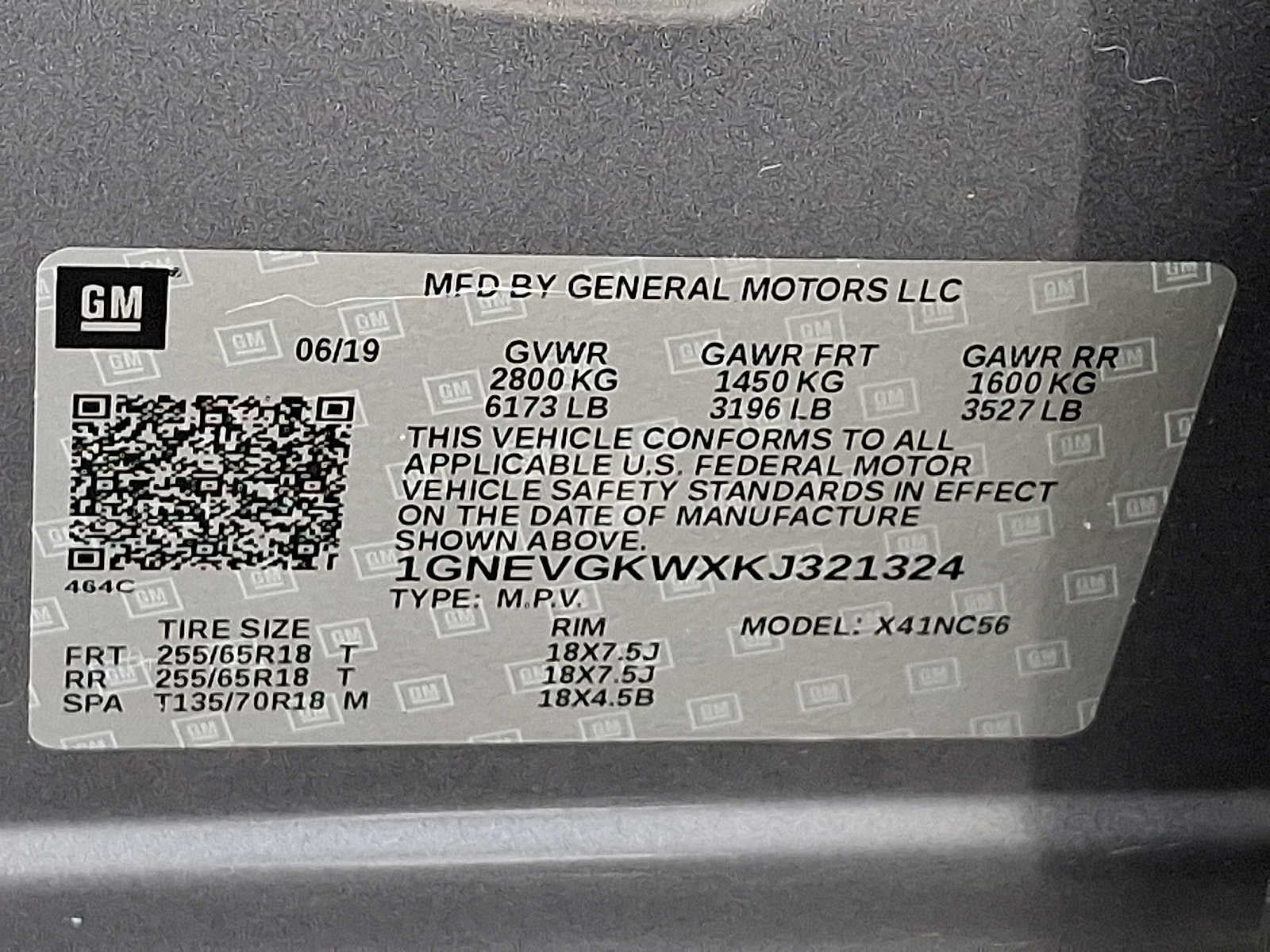 2019 Chevrolet Traverse LT Cloth