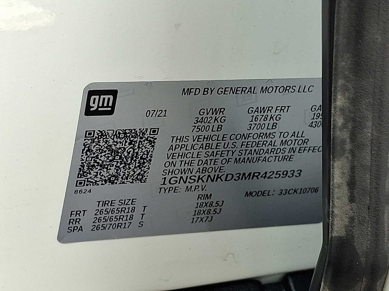 2021 Chevrolet Tahoe LT