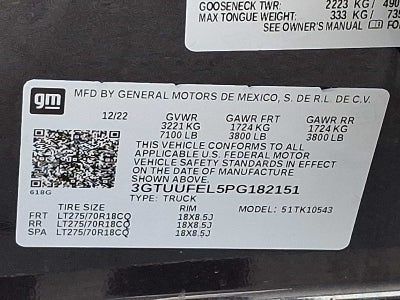 2023 GMC Sierra 1500 AT4X