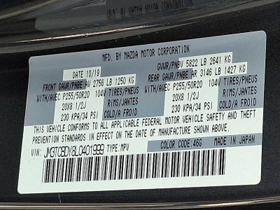 2020 Mazda Mazda CX-9 Grand Touring