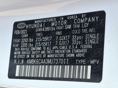 2021 Hyundai Kona SEL Plus