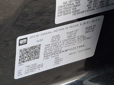 2023 Chevrolet Silverado 1500 Custom Trail Boss