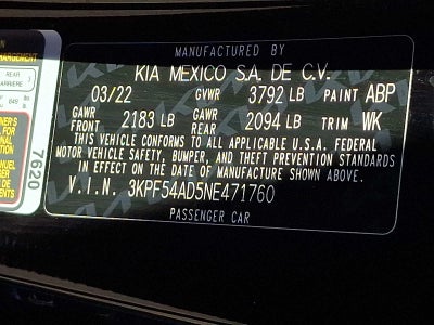 2022 Kia Forte GT-Line