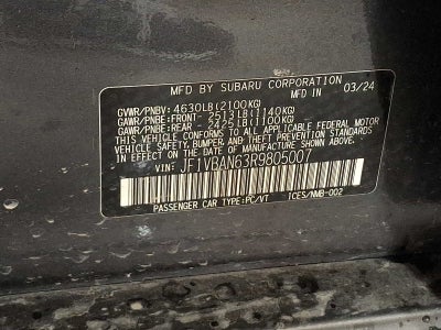 2024 Subaru WRX Limited