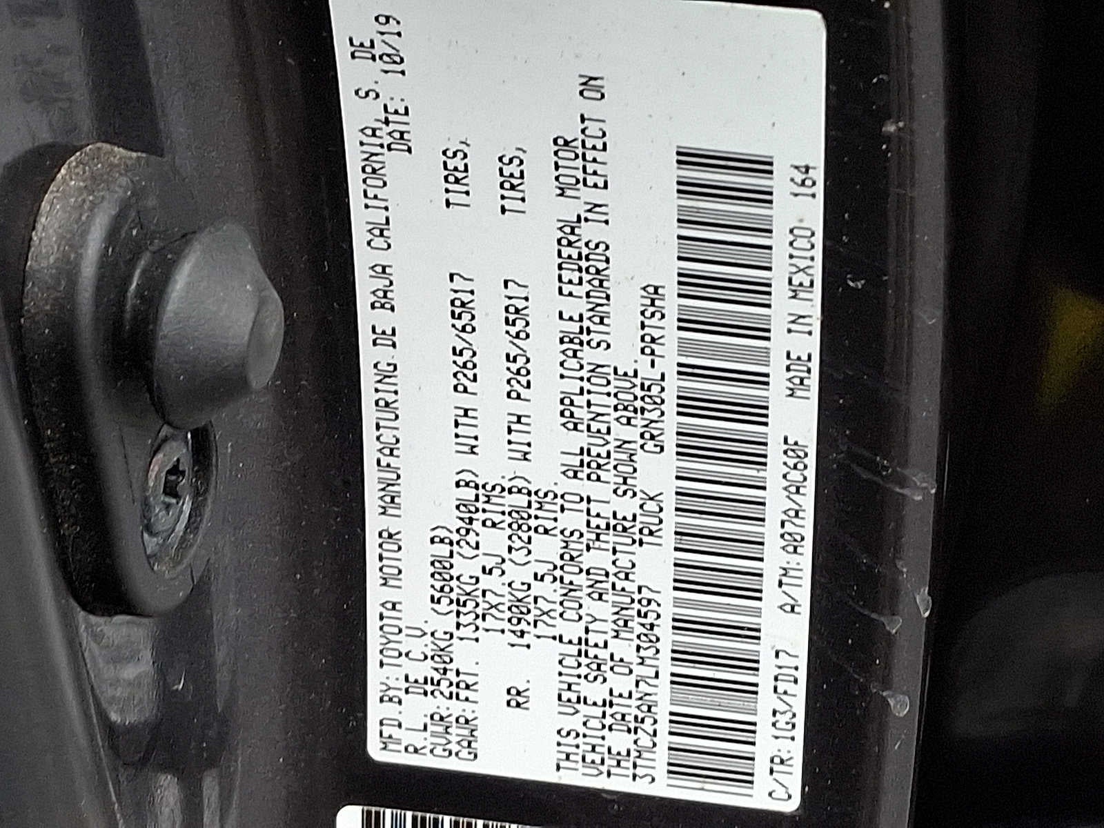 2020 Toyota Tacoma 4WD SR5