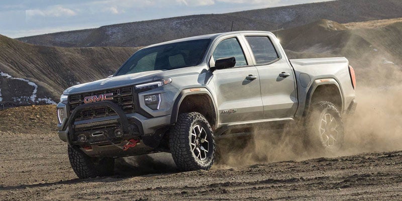 2026 GMC Canyon off-road performance in desert terrain at Riverview GMC in North Huntingdon, PA